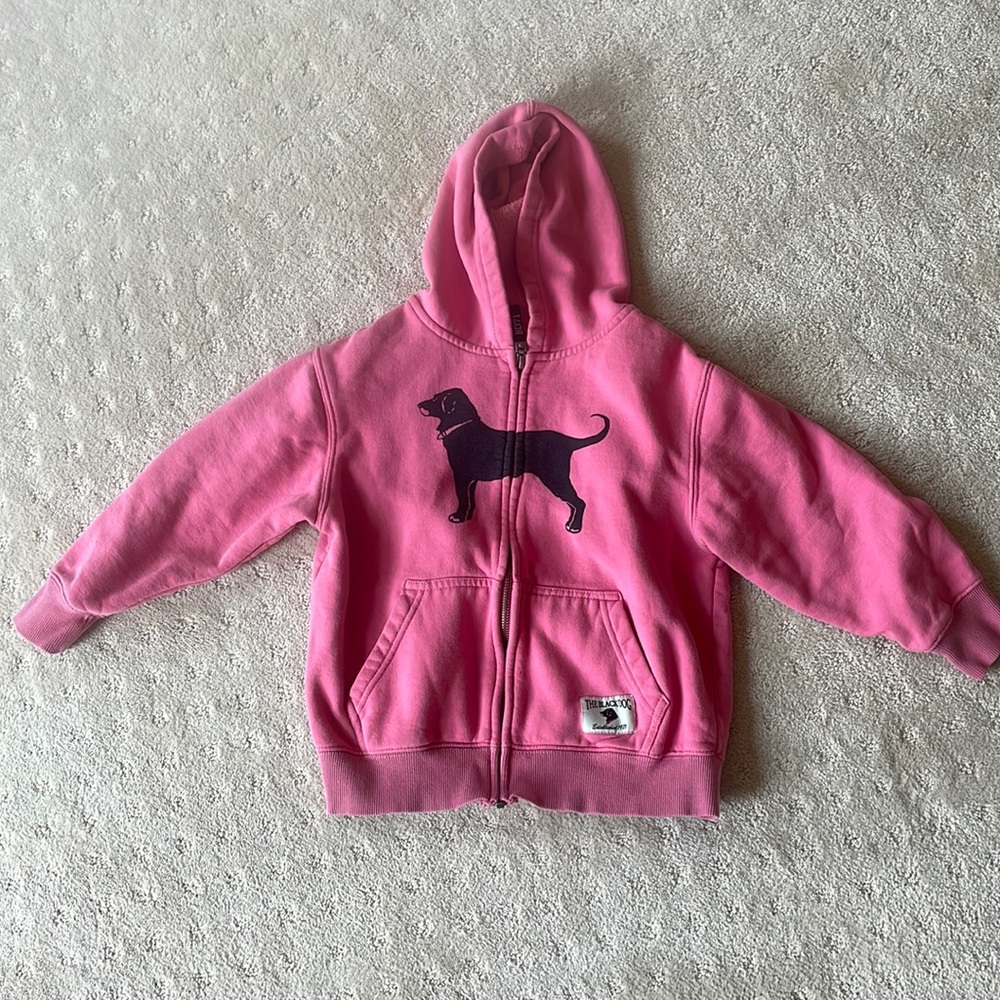Girls black dog sweatshirt size small